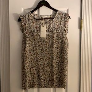 PLEIONE floral sleeveless blouse